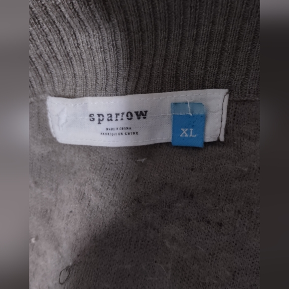 Sparrow by Anthropologie. Green belted cardigan sweater. Merino Wool. - Picture 8 of 10